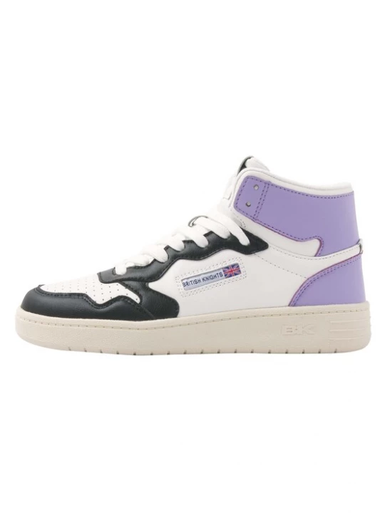 Foto van product BRITISH KNIGHTS Sneakers hoog 'NOORS MID' lila / zwart / wit