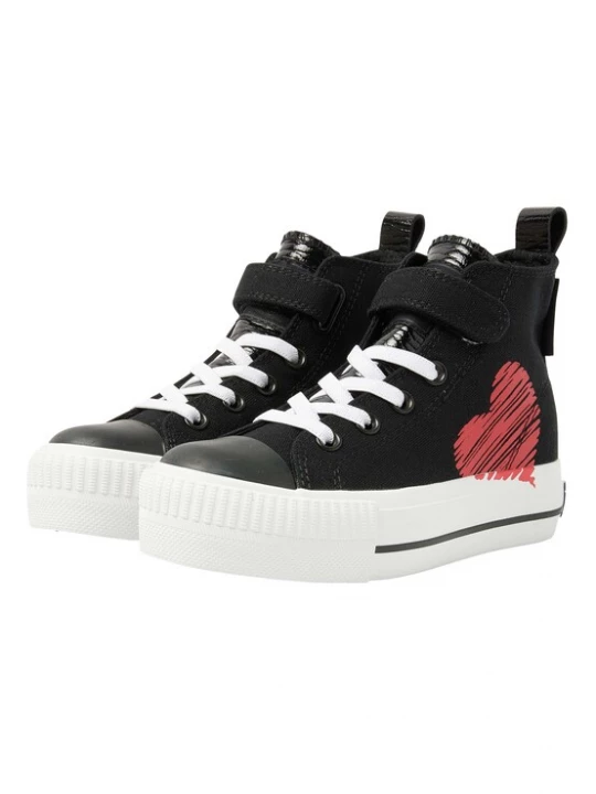 Foto van product BRITISH KNIGHTS Sneakers ' KAYA MID ' pastelrood / zwart / wit
