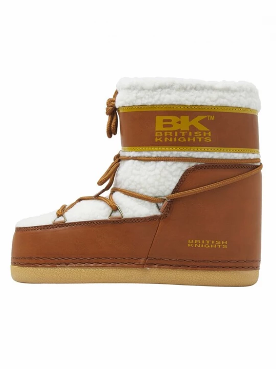 Foto van product BRITISH KNIGHTS Snowboots ' BLIZZARD ' cognac / offwhite