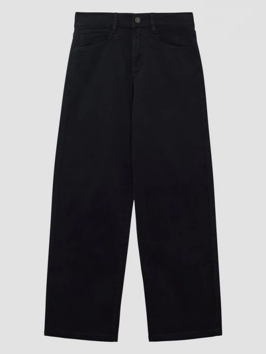 Foto van product Broek Baggy / Relaxed Fit / Halfhoog / Wijde pijpen s.Oliver zwart
