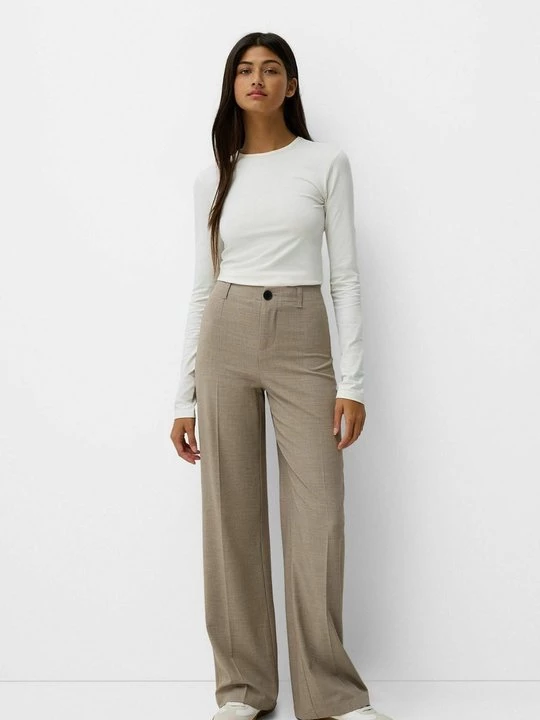 Foto van product Broek Bershka beżowy