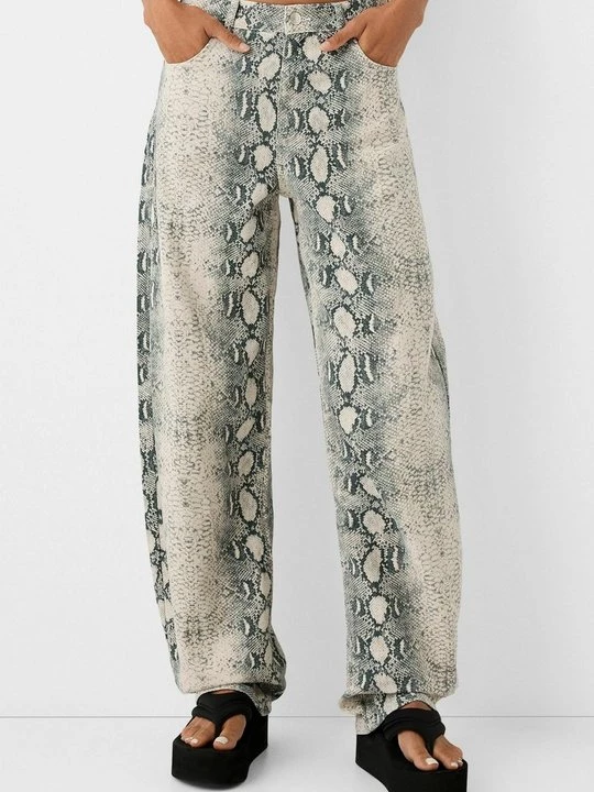 Foto van product Broek Bershka beżowy