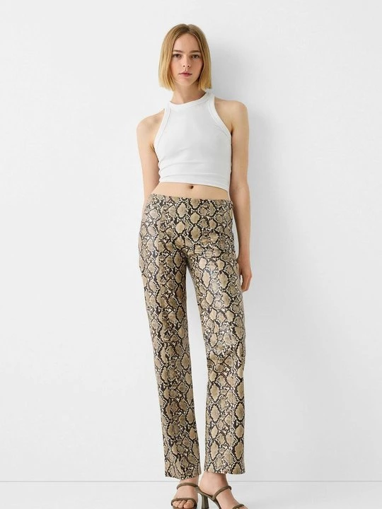 Foto van product Broek Bershka beżowy