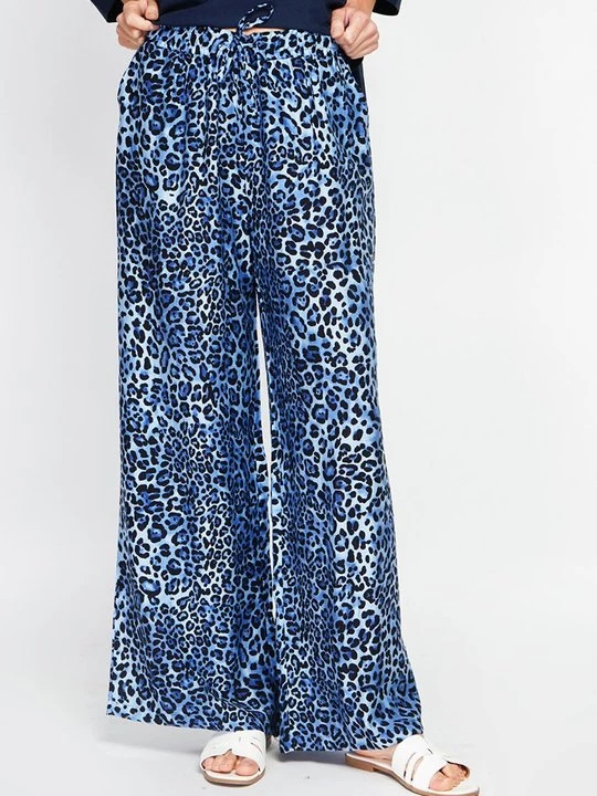 Foto van product Broek Le Jardin du Lin blauw
