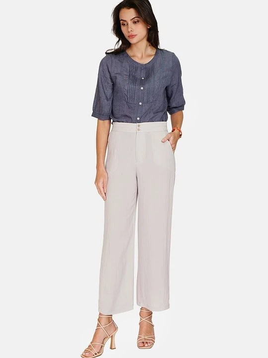 Foto van product Broek Le Jardin du Lin crème
