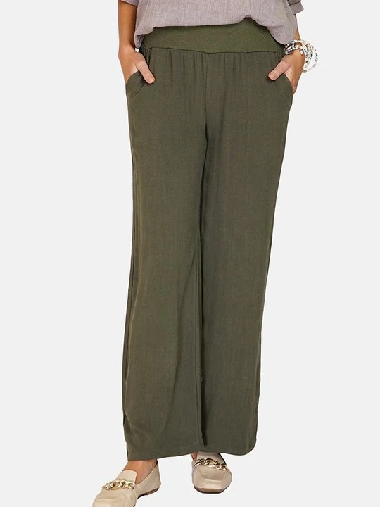Foto van product Broek Le Jardin du Lin kaki