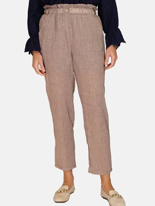 Foto van product Broek Le Jardin du Lin taupe
