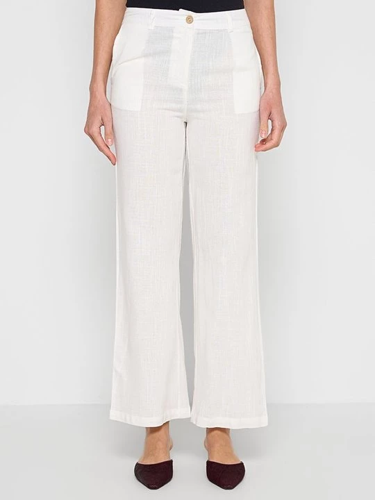 Foto van product Broek Le Jardin du Lin wit