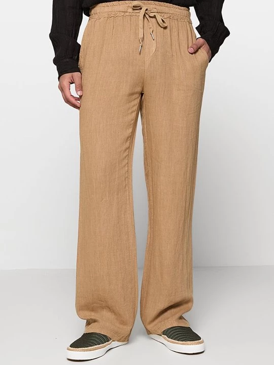 Foto van product Broek Le Monde du Lin camel