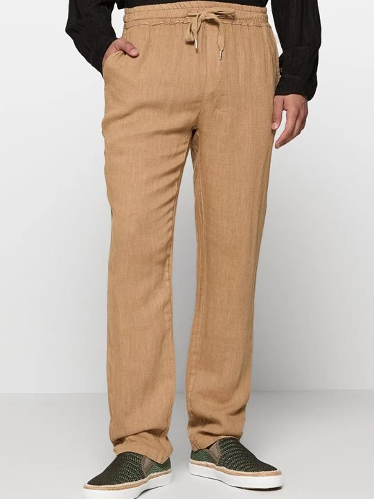 Foto van product Broek Le Monde du Lin camel