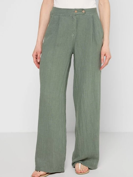 Foto van product Broek Le Monde du Lin kaki