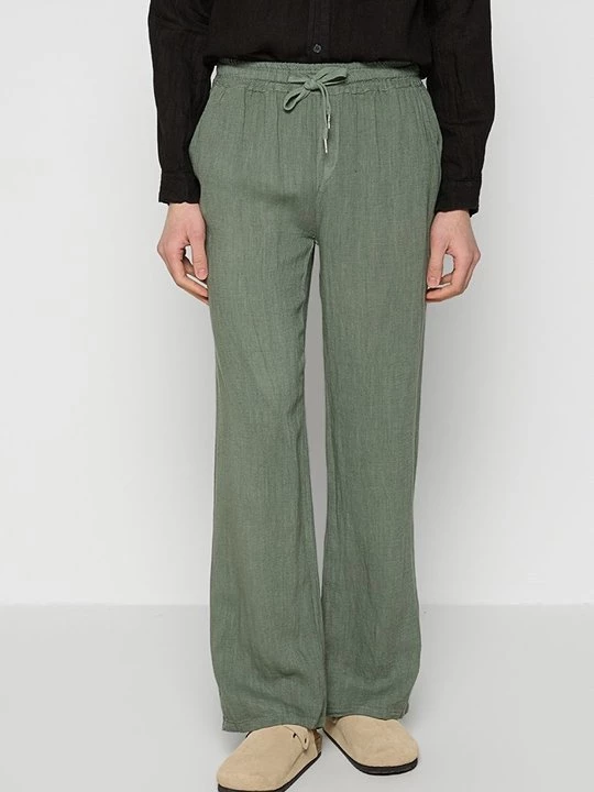 Foto van product Broek Le Monde du Lin kaki