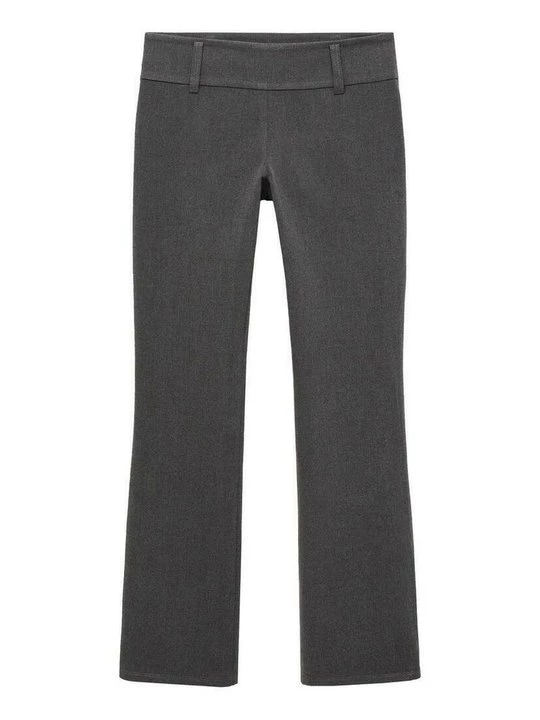Foto van product Broek Mango donkergrijs gemêleerd