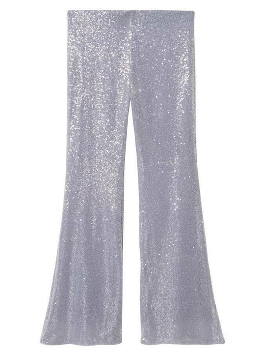 Foto van product Broek Mango zilverkleurig