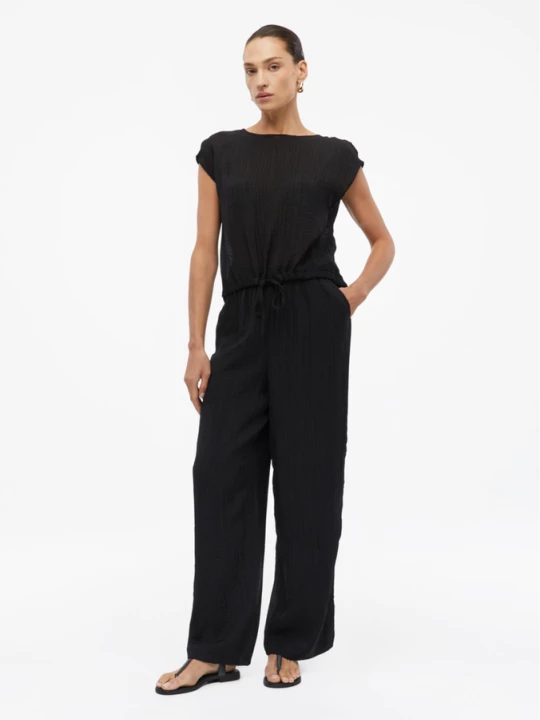 Foto van product Broek met elastische tailleband en steekzakken s.Oliver zwart
