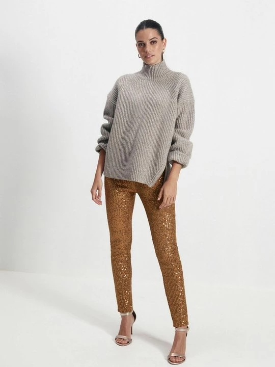 Foto van product Broek Next goudkleurig