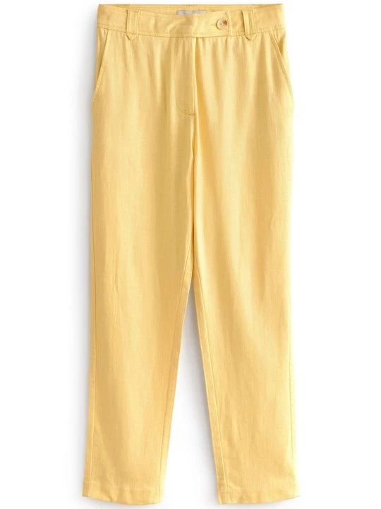 Foto van product Broek Next lichtgeel gemêleerd