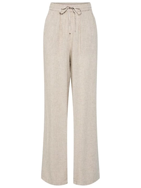 Foto van product Broek Pieces beige mêleerd