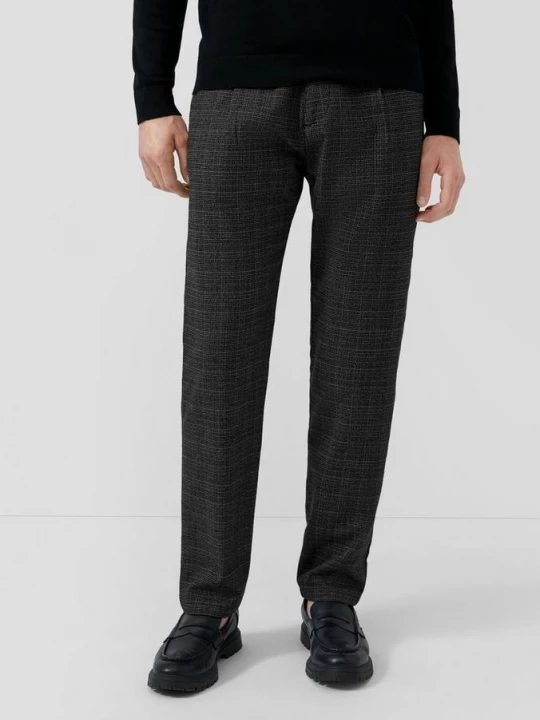 Foto van product Broek Relaxed Fit / Mid Rise / Straight Leg / Zachte katoen-stretch s.Oliver grijs