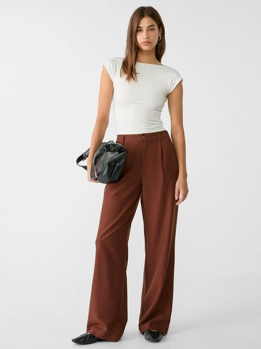 Foto van product Broek Stradivarius bruin