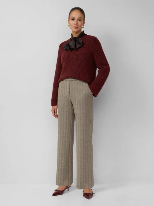 Foto van product Broek van interlock jersey met extra hoge taille s.Oliver beżowy
