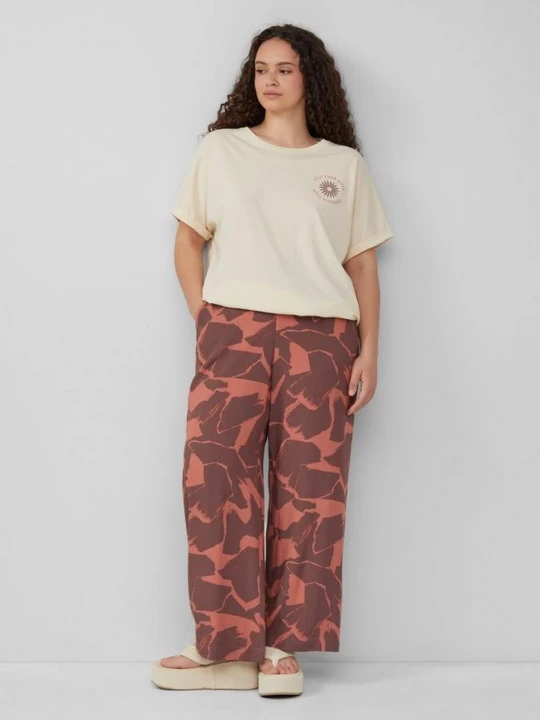 Foto van product Broek van viscose met print all-over QS