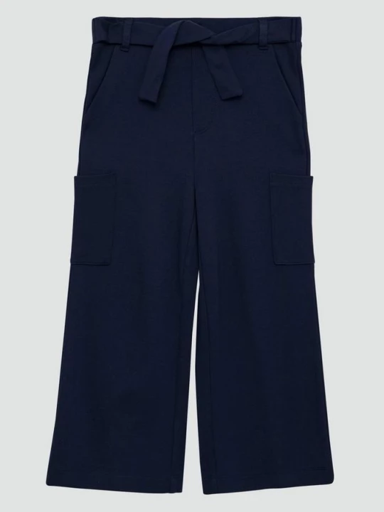 Foto van product Broek van viscosemix met wijde pijpen s.Oliver blauw