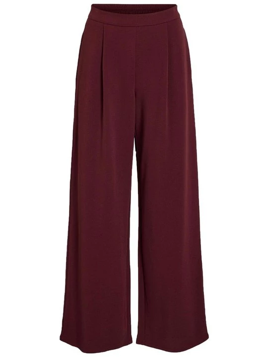 Foto van product Broek Vila donkerrood gemêleerd