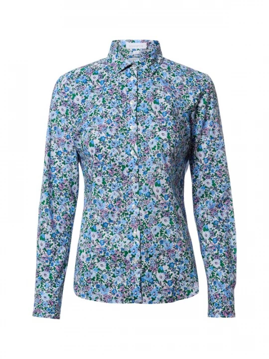 Foto van product Brookshire Blouse blauw / groen / rosa