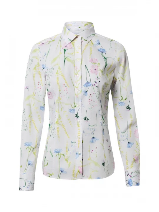 Foto van product Brookshire Blouse lichtblauw / geel / rosa / wit
