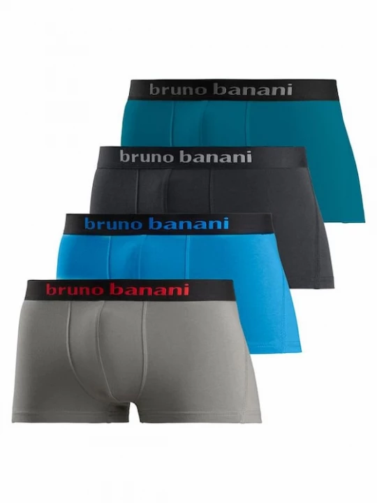 Foto van product Bruno Banani Boxershorts blauw / grijs / groen / zwart