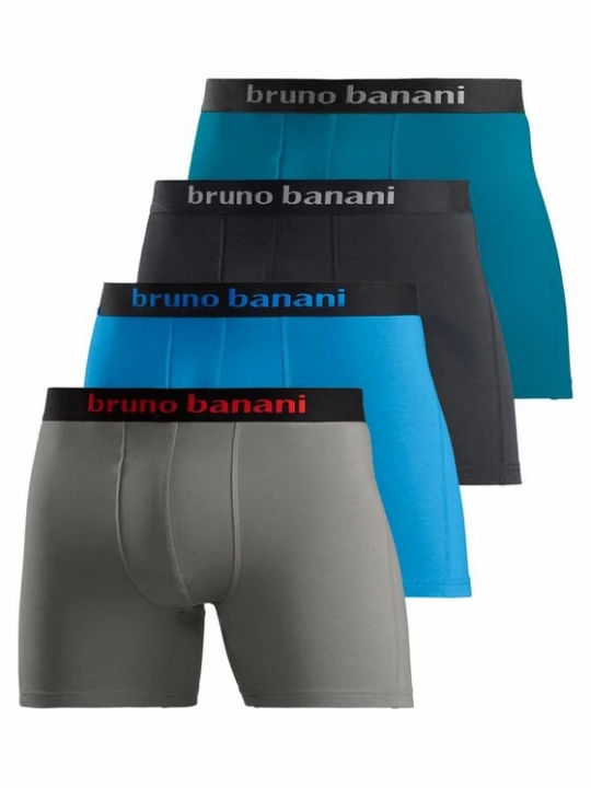 Foto van product Bruno Banani Boxershorts turquoise / rookgrijs / petrol / zwart