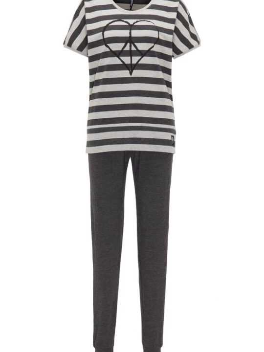 Foto van product Bruno Banani Pyjama antraciet / lichtgrijs