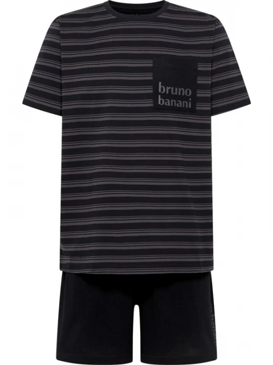 Foto van product Bruno Banani Pyjama kort 'Hale ' donkerblauw / grijs