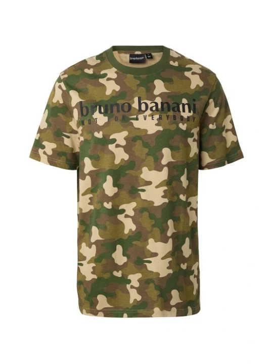 Foto van product Bruno Banani Shirt ivoor / chocoladebruin / groen / olijfgroen