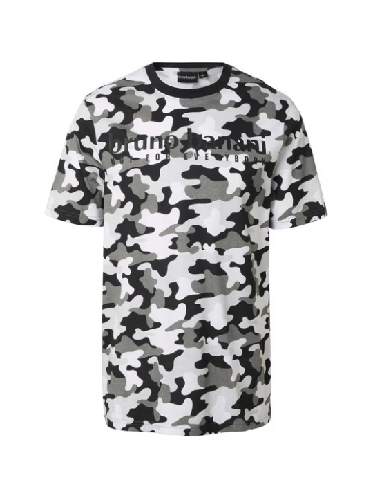 Foto van product Bruno Banani Shirt lichtgrijs / grijs gemêleerd / zwart / wit