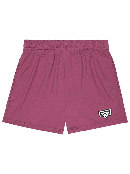 Foto van product Bucketz Broek roodviolet / zwart / wit