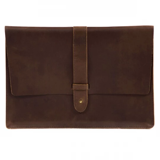 Foto van product Buckle & Seam Laptoptas 'Aspen' bruin