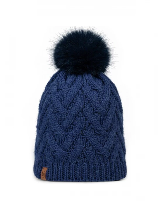 Foto van product BUFF Muts 'Buff Knitted Fleece Caryn Beanie' donkerblauw