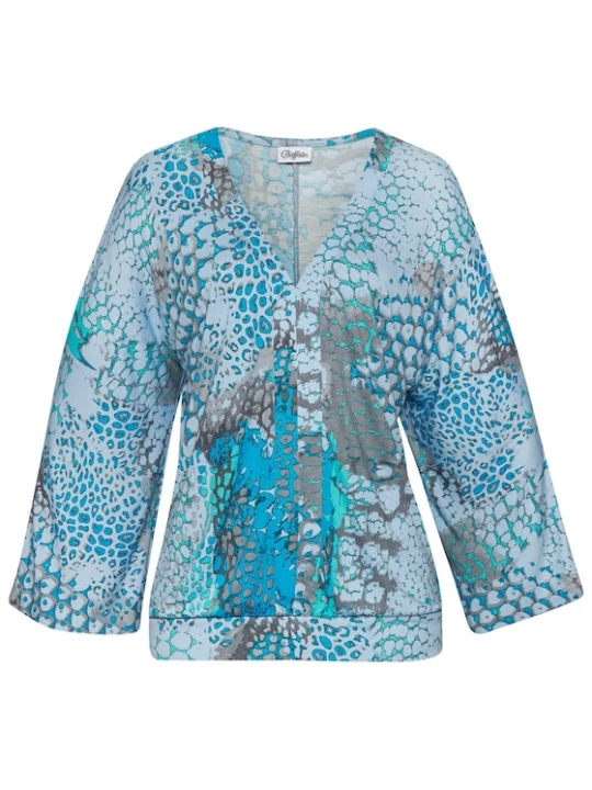 Foto van product BUFFALO Blouse blauw / lichtblauw / donkergrijs