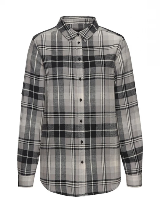 Foto van product BUFFALO Blouse grijs / zwart / wit