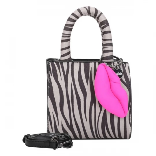 Foto van product BUFFALO Handtas lila / zwart / wit