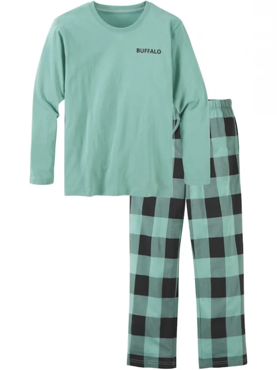 Foto van product BUFFALO Nachtkledij mintgroen / zwart