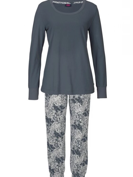 Foto van product BUFFALO Pyjama antraciet / offwhite