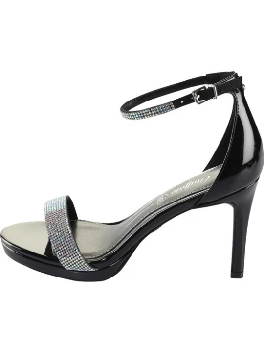 Foto van product BUFFALO Sandalen met riem 'Monroe 2' zwart / zilver / transparant