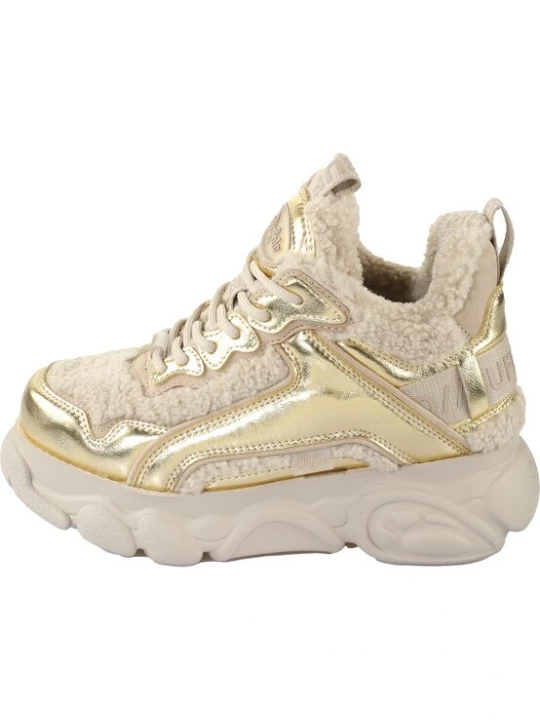 Foto van product BUFFALO Sneakers laag beige / goud