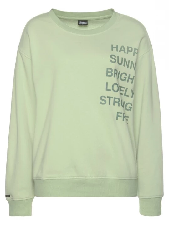 Foto van product BUFFALO Sweatshirt lichtgroen / donkergroen