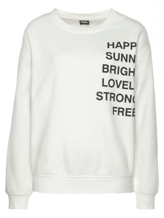 Foto van product BUFFALO Sweatshirt zwart / wit
