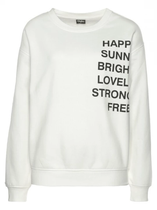 Foto van product BUFFALO Sweatshirt zwart / wit