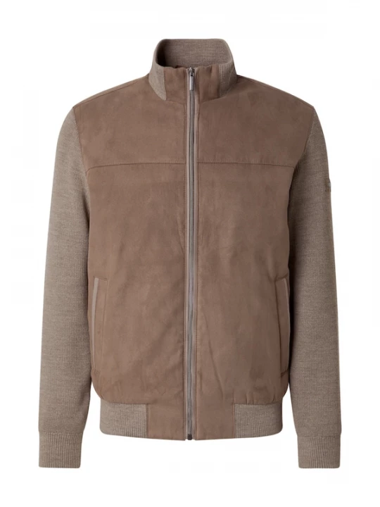 Foto van product bugatti Gebreid vest grijs / taupe